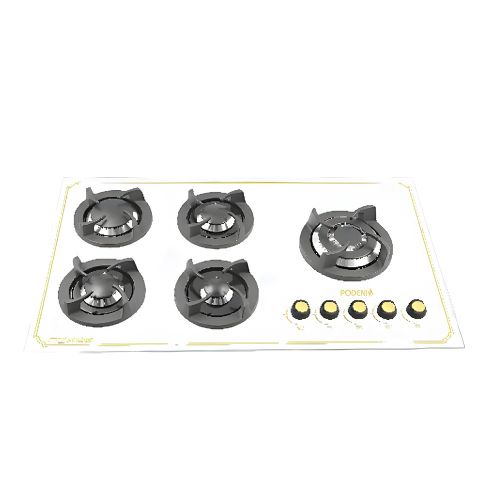 اجاق گاز پنج شعله رو میزی برند پودنیس مدل G162 سرشعله کله قارچی